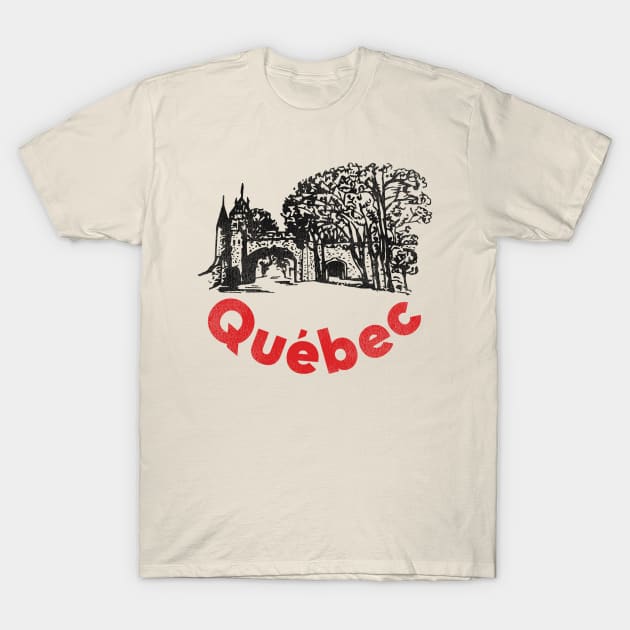 Old Quebec City T-Shirt by darklordpug